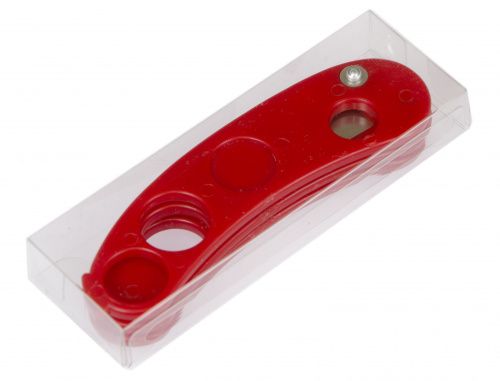 Инструмент для срезания наклейки "Ball teck" красный в комплекте с запасным резцом